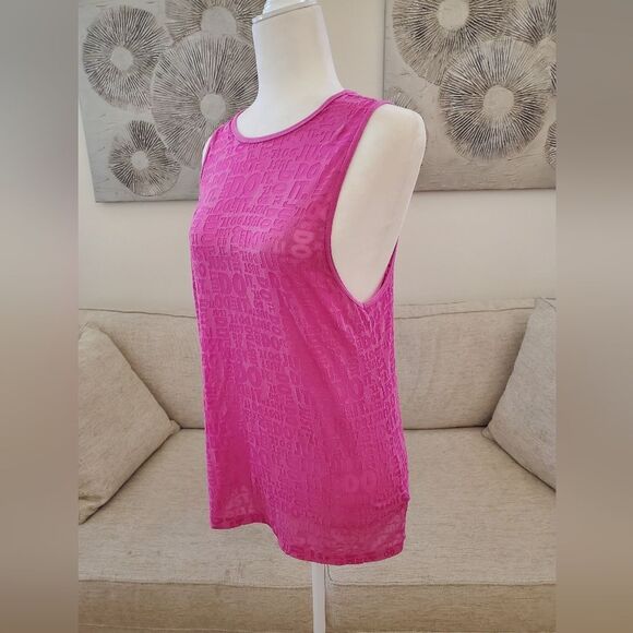 ✨NIKE✨ Nike Pro 'Just Do It' Burnout Tank - [Medium, Pink] - Picture 6 of 12